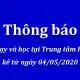 THÔNG BÁO VỀ VIỆC MỞ CỬA TRƯỜNG TRỞ LẠI