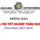 THÔNG BÁO THI TỐT NGHIỆP THẦN HỌC