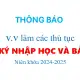 Đăng ký Nhập học &amp; Bảo lưu (2024-2025)