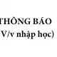 THÔNG BÁO &amp;#8211; ĐĂNG KÝ NHẬP HỌC 2019-2020