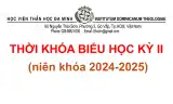 Thời khóa biểu Học kỳ II (2024-2025)