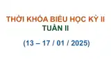 TKB HK II - Tuần II (13-17/01/2025)