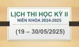 Lịch thi HK II - (19-30/5/2025)