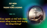 Suy niệm với Thánh Tôma Aquinô - Mùa Phục Sinh - Bài 25