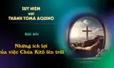 Suy niệm với Thánh Tôma Aquinô - Mùa Phục Sinh - Bài 40