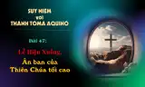 Suy niệm với Thánh Tôma Aquinô - Mùa Phục Sinh - Bài 47