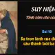 Suy niệm tĩnh tâm các tu sĩ - Bài 10