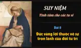 Suy niệm tĩnh tâm các tu sĩ - Bài 8