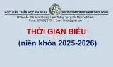 Thời gian biểu (niên khóa 2025-2026)