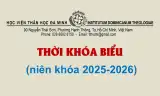 Thời khóa biểu (niên khóa 2025-2026)