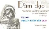 Đàm đạo về “Summa Contra Gentiles” của thánh Tôma Aquinô - Kỳ XXIII